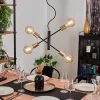 Lampes Vintages & Rétros-hofstein Suspension Gryon Laiton, Noir, 4 lumières