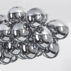 Suspension Verre Fumé-hofstein Suspension Guabas Chrome, 8 lumières