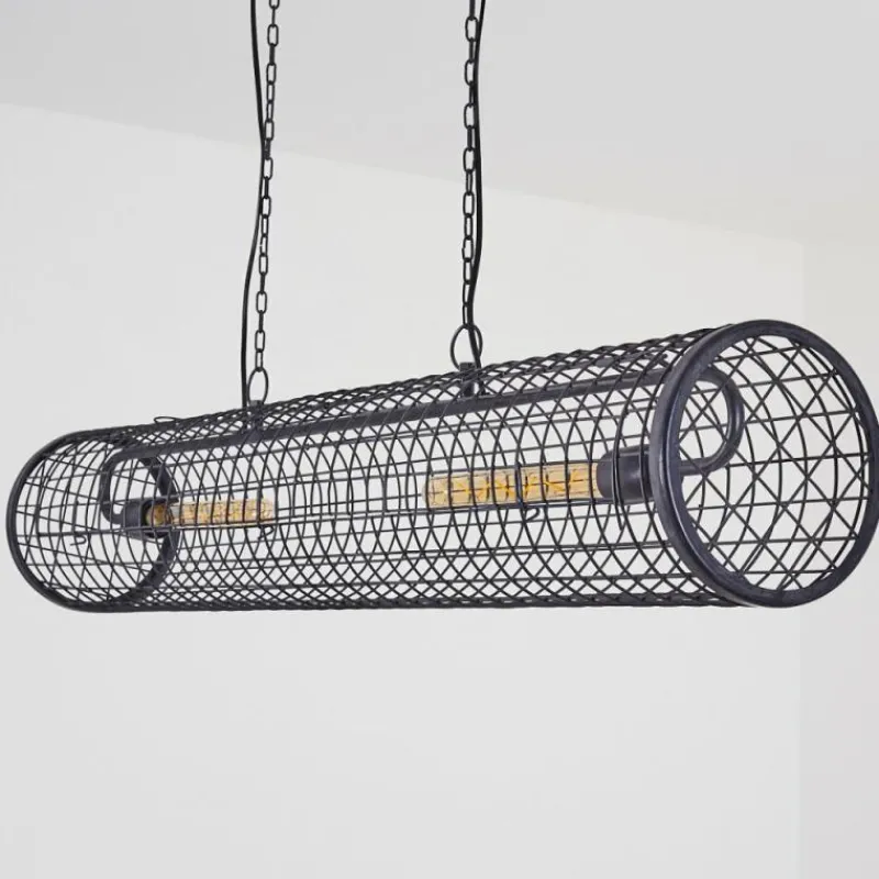 hofstein Suspension Gullvik Argent Oxydé, 2 lumières