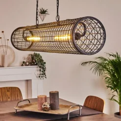 hofstein Suspension Gullvik Argent Oxydé, 2 lumières