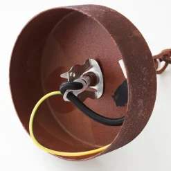 Lampes Vintages & Rétros-hofstein Suspension Haervej Brun, Rouille, 1 lumière