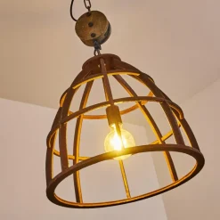 Lampes Vintages & Rétros-hofstein Suspension Haervej Brun, Rouille, 1 lumière