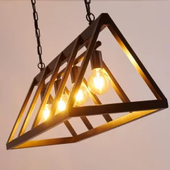 Lampes Vintages & Rétros-hofstein Suspension Haervej Noir, 4 lumières