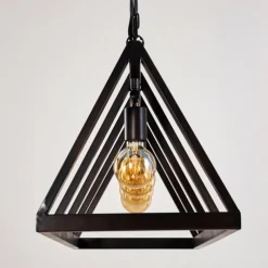 Lampes Vintages & Rétros-hofstein Suspension Haervej Noir, 4 lumières