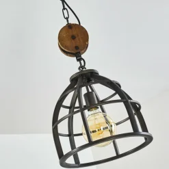 Lampes Industrielles-hofstein Suspension Haervej Noir, 1 lumière