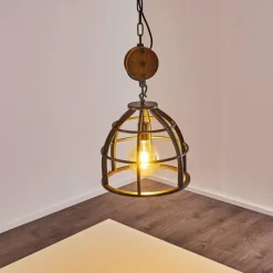 Lampes Industrielles-hofstein Suspension Haervej Noir, 1 lumière
