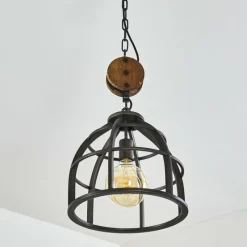 Lampes Industrielles-hofstein Suspension Haervej Noir, 1 lumière