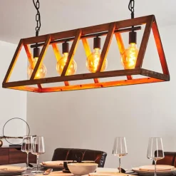 Luminaires Scandinaves-hofstein Suspension Haervej Noir, 4 lumières