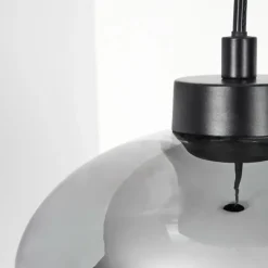 Suspension Verre Fumé-hofstein Suspension Haikala Noir, 1 lumière