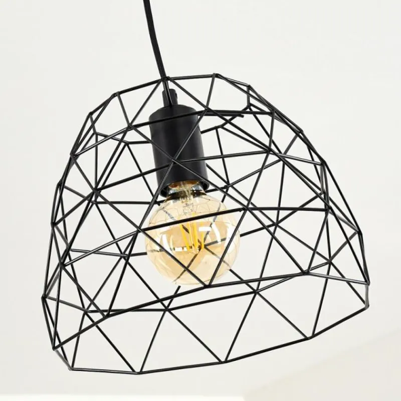 Lampes Industrielles-hofstein Suspension Hajom Noir, 1 lumière