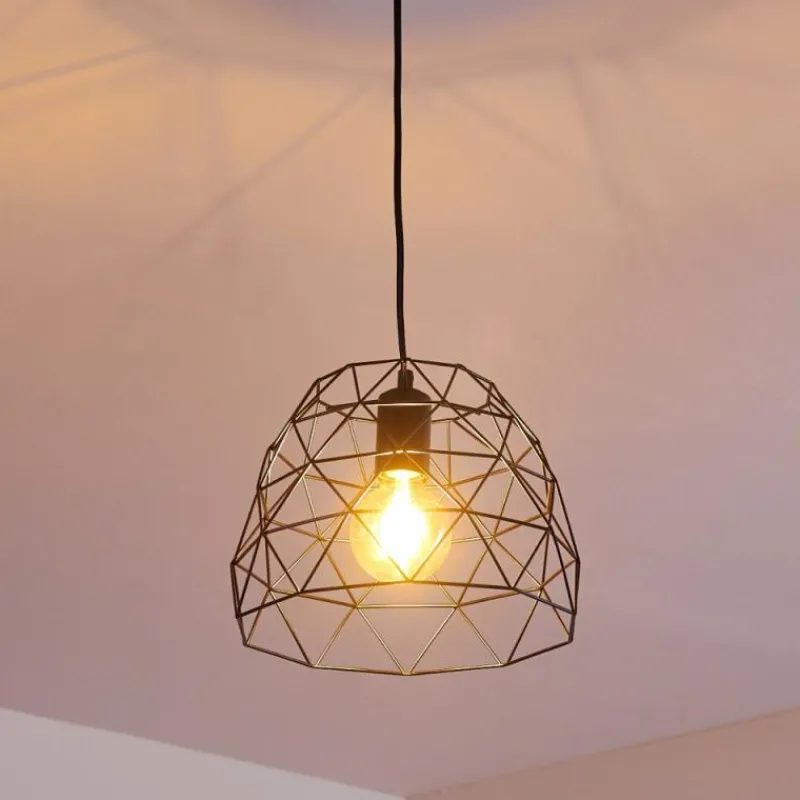 Lampes Industrielles-hofstein Suspension Hajom Noir, 1 lumière