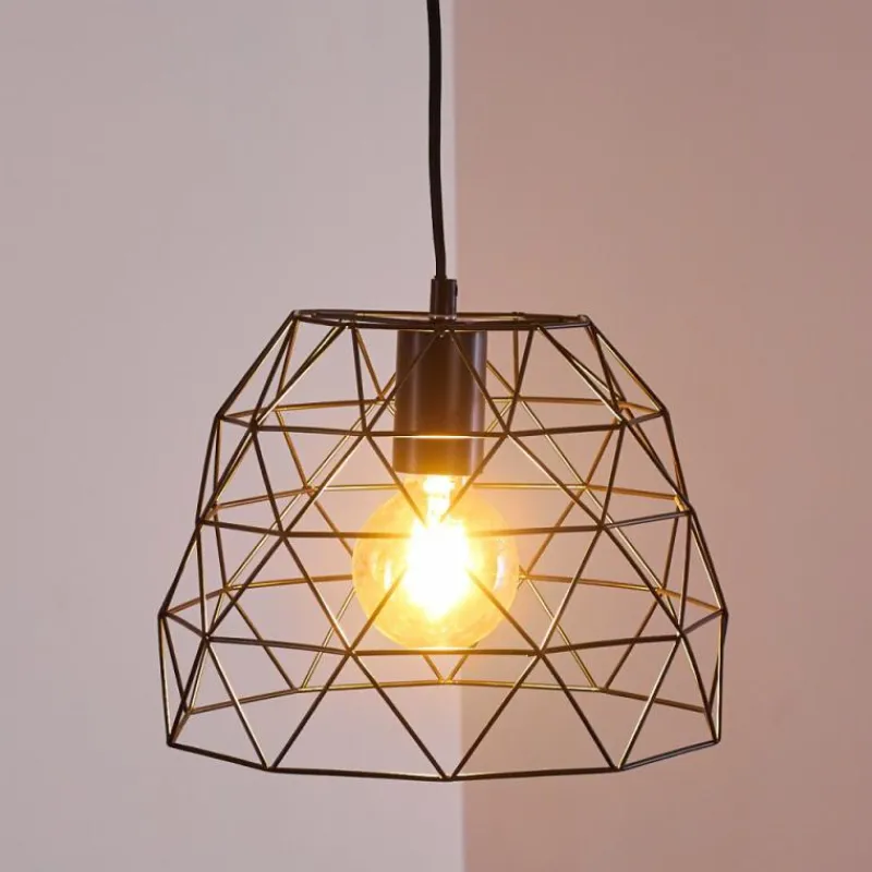 Lampes Industrielles-hofstein Suspension Hajom Noir, 1 lumière