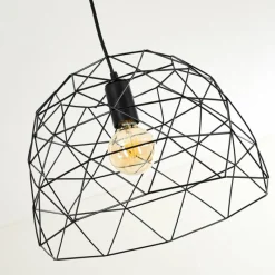 Lampes Industrielles-hofstein Suspension Hajom Noir, 1 lumière