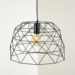 Lampes Industrielles-hofstein Suspension Hajom Noir, 1 lumière