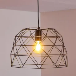 Lampes Industrielles-hofstein Suspension Hajom Noir, 1 lumière