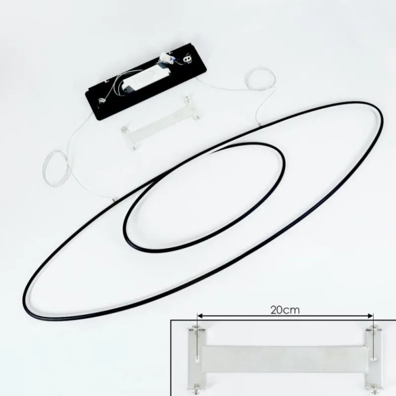 hofstein Suspension Harpeth LED Noir, 1 lumière