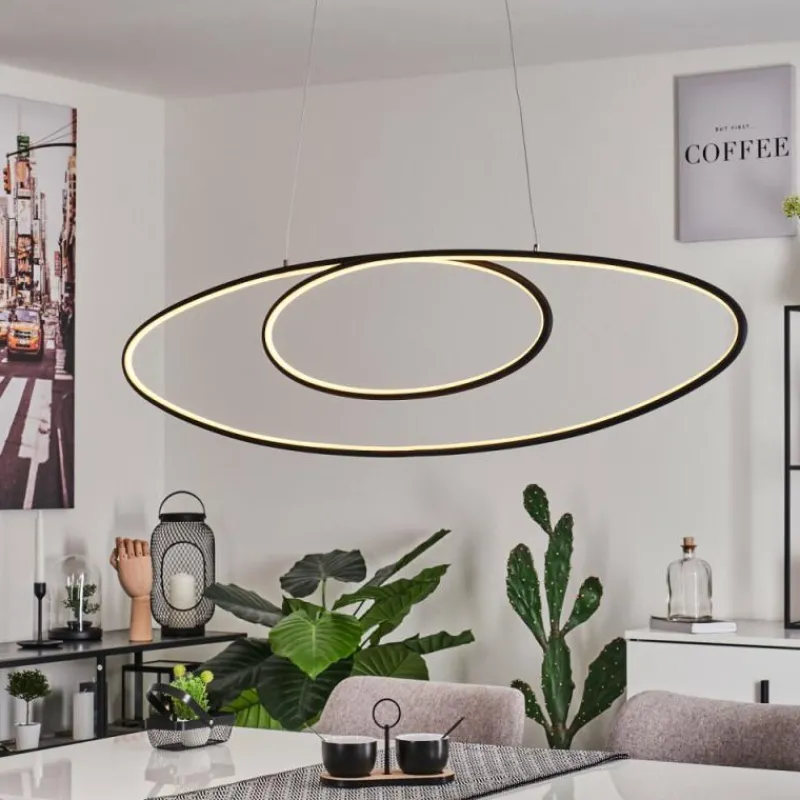 hofstein Suspension Harpeth LED Noir, 1 lumière