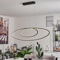 hofstein Suspension Harpeth LED Noir, 1 lumière