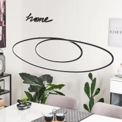 hofstein Suspension Harpeth LED Noir, 1 lumière