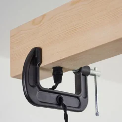 Lampes Industrielles-hofstein Suspension Hautahi Bois clair, Noir, 4 lumières