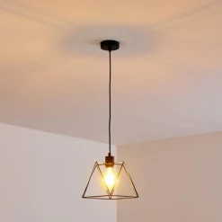 Lampes Industrielles-hofstein Suspension Havel Noir, 1 lumière