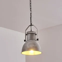 Lampes Industrielles-hofstein Suspension Hedemora Gris, 1 lumière