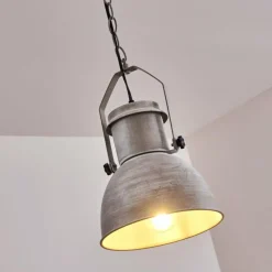 Lampes Industrielles-hofstein Suspension Hedemora Gris, 1 lumière