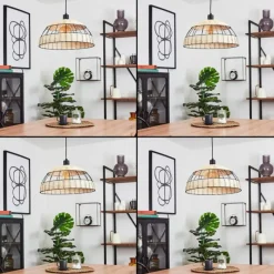 Style Boho-Chic-hofstein Suspension Heldal Noir, 1 lumière