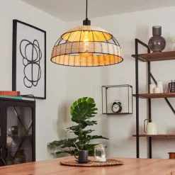 Style Boho-Chic-hofstein Suspension Heldal Noir, 1 lumière