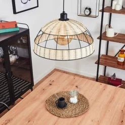 Style Boho-Chic-hofstein Suspension Heldal Noir, 1 lumière