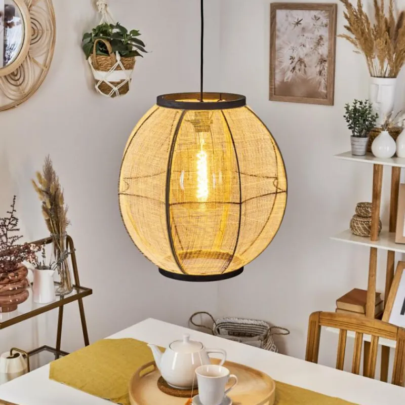 Lampes En Tissu-hofstein Suspension Helida Noir, 1 lumière