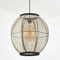 Lampes En Tissu-hofstein Suspension Helida Noir, 1 lumière