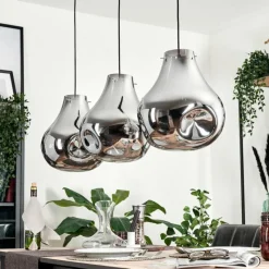 hofstein Suspension Herisau Noir, 3 lumières