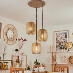 Style Boho-Chic-hofstein Suspension Herrera Sable, 3 lumières