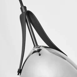 Suspension Verre Fumé-hofstein Suspension Hocker Noir, 1 lumière