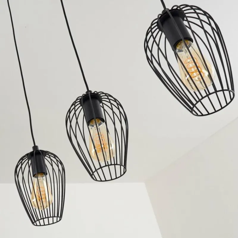 hofstein Suspension Hodges Noir, 3 lumières