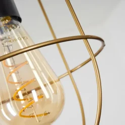 Lampes Vintages & Rétros-hofstein Suspension Hodne Brun, Noir, 1 lumière