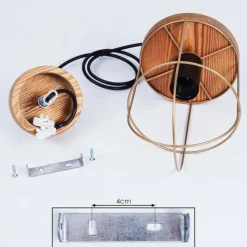 Lampes Vintages & Rétros-hofstein Suspension Hodne Brun, Noir, 1 lumière