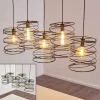 Lampes Vintages & Rétros-hofstein Suspension Hoenkoop Gris, Noir, 5 lumières