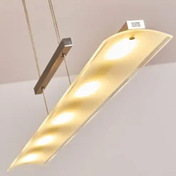 hofstein Suspension Hogana LED Acier inoxydable, 5 lumières* Suspensions