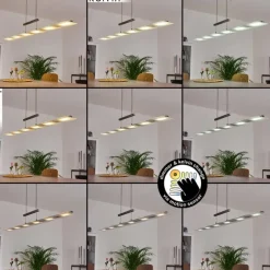hofstein Suspension Hogana LED Nickel mat, 1 lumière