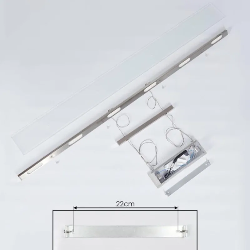 hofstein Suspension Hogana LED Nickel mat, 1 lumière