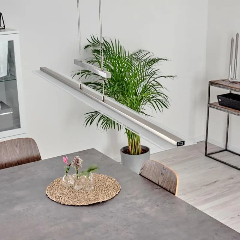 hofstein Suspension Hogana LED Nickel mat, 1 lumière