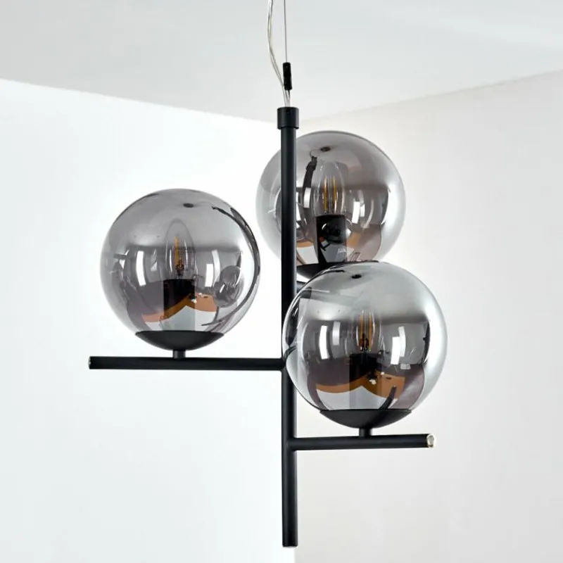 hofstein Suspension Hogatza Noir, 3 lumières