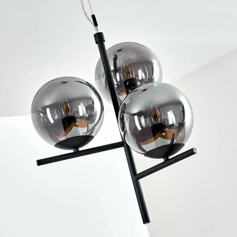 hofstein Suspension Hogatza Noir, 3 lumières