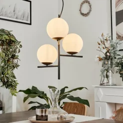 hofstein Suspension Hogatza Noir, 3 lumières