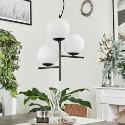 hofstein Suspension Hogatza Noir, 3 lumières