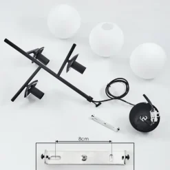 hofstein Suspension Hogatza Noir, 3 lumières