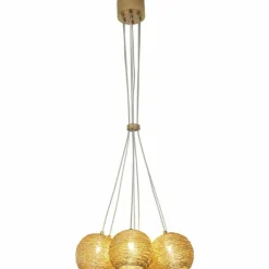 Lampes Dorées-Luminaires Holländer Suspension Holländer CARILLON Or, 7 lumières