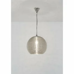 Lampes À Boules-Luminaires Holländer Suspension Holländer COLIBRI Argenté, 1 lumière